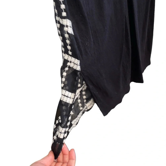 Anthropologie brand tiny , Embroiderd black and off white Chaparral Tank - Picture 11 of 11